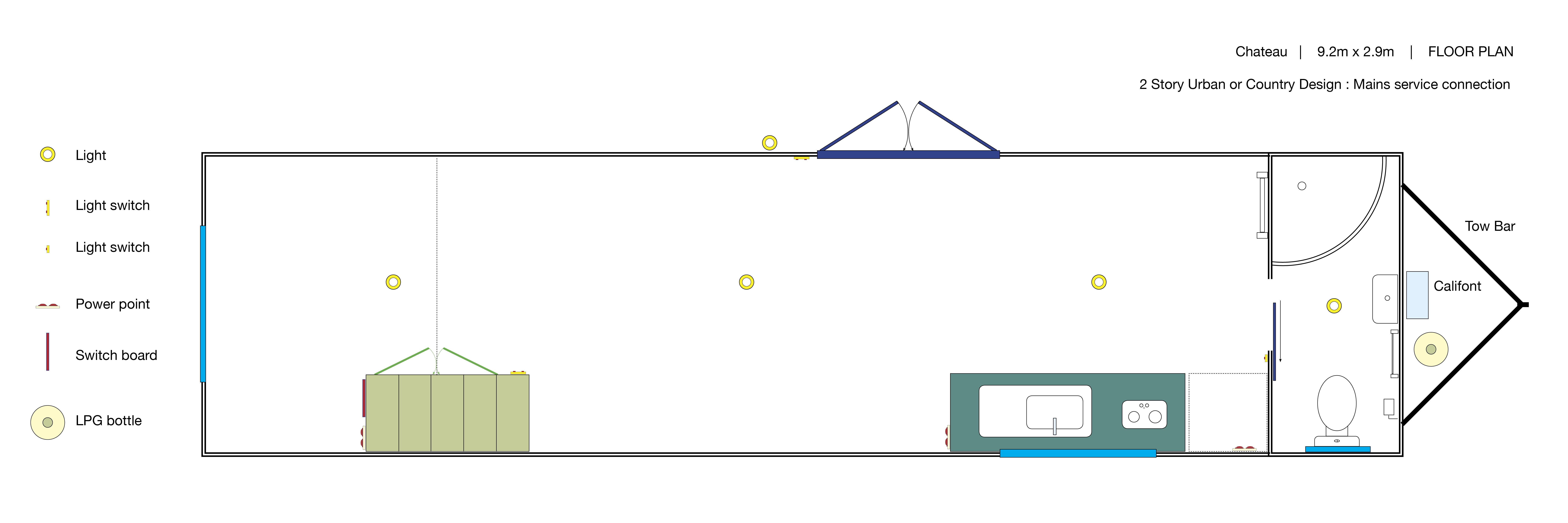Floor Plans for Chateau Tiny Home